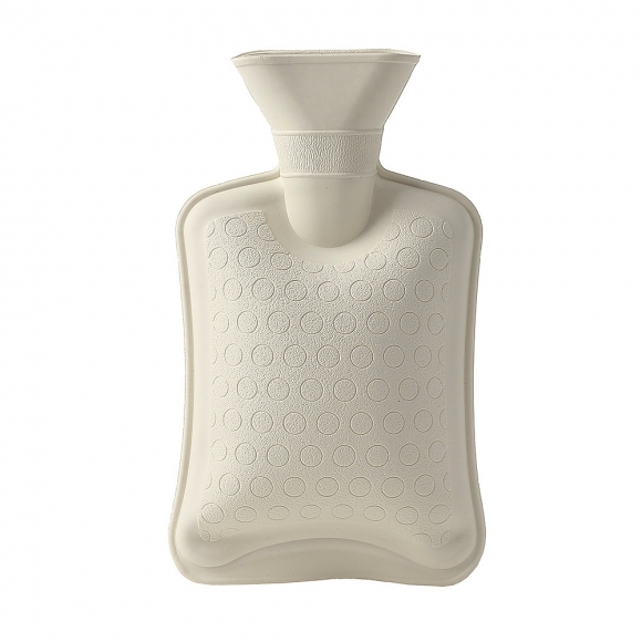 보들보들 땡땡이 보온 물주머니(800ml) (그레이)