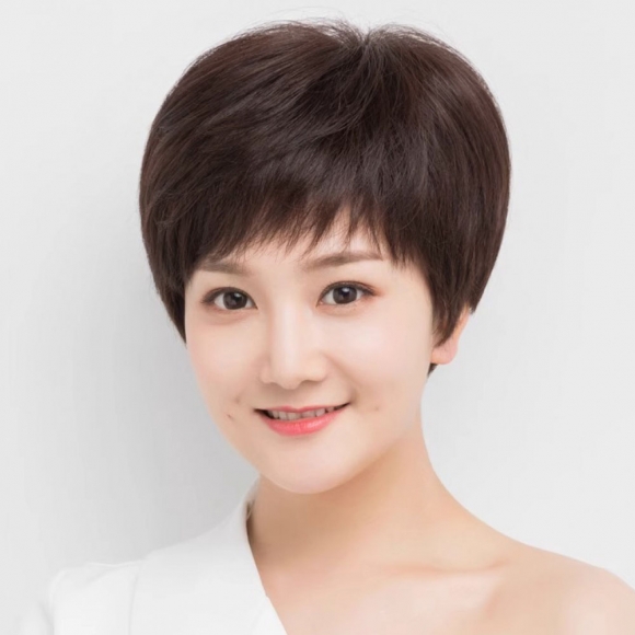 [언니네 가발] 완벽 탑커버 인모 정수리가발(브라운)