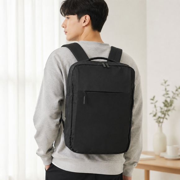 벡터 USB충전 노트북 백팩 (블랙)