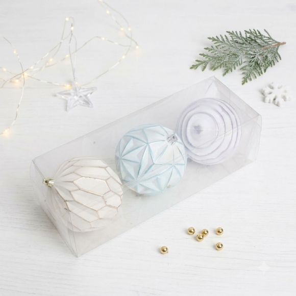 아이스블룸 트리 오너먼트 3p세트 (9cm)