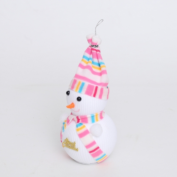 레인보우 눈사람 인형 (20cm) (핑크)