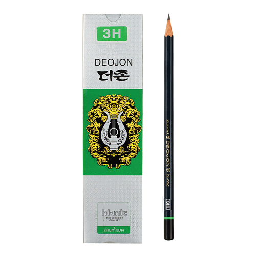 문화 12p 더존 3H 연필(18cm)