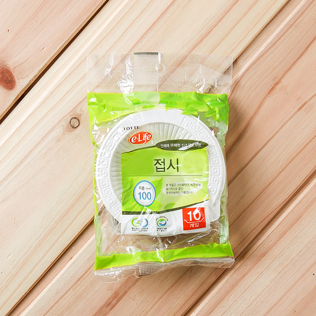 10p 롯데 일회용 접시(10cm)