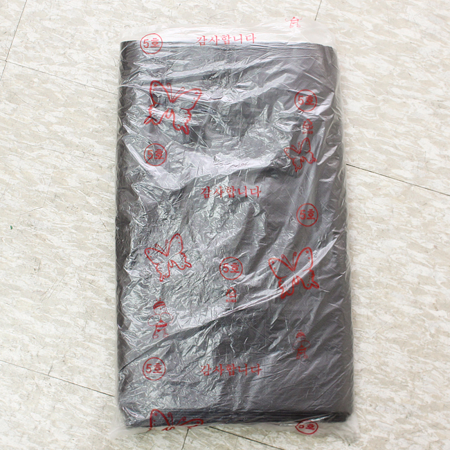 Oce 마트 비닐봉지 플라스틱백 100p 검정 5호 채소 포장 속지 비닐 봉지 포장백
