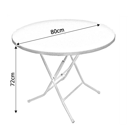 원형 접이식 테이블(80cmx72cm)