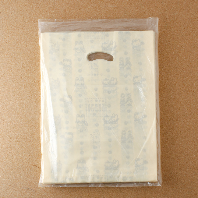 Oce 손잡이 봉투 비닐 쇼핑백 100p 베이지 27cm 비닐봉투 포장백 비닐봉지
