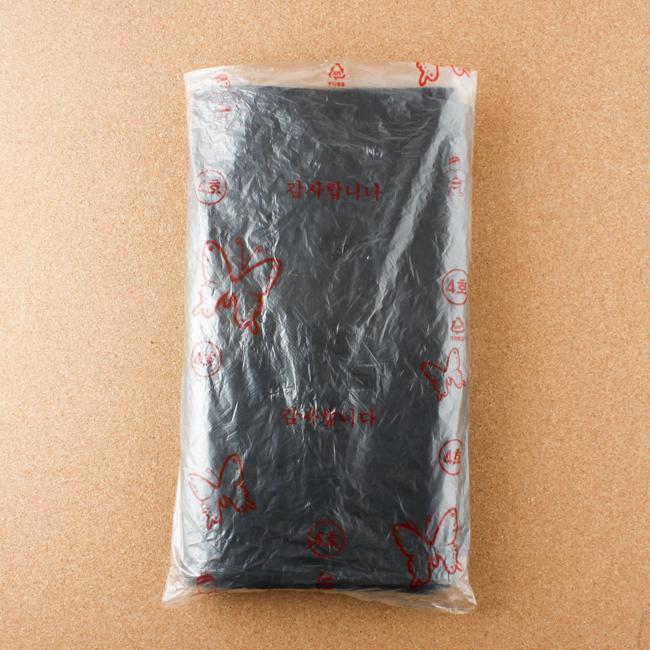 Oce 마트 비닐봉지 플라스틱백 100p 검정 4호 비닐팩 과일 포장 비닐백