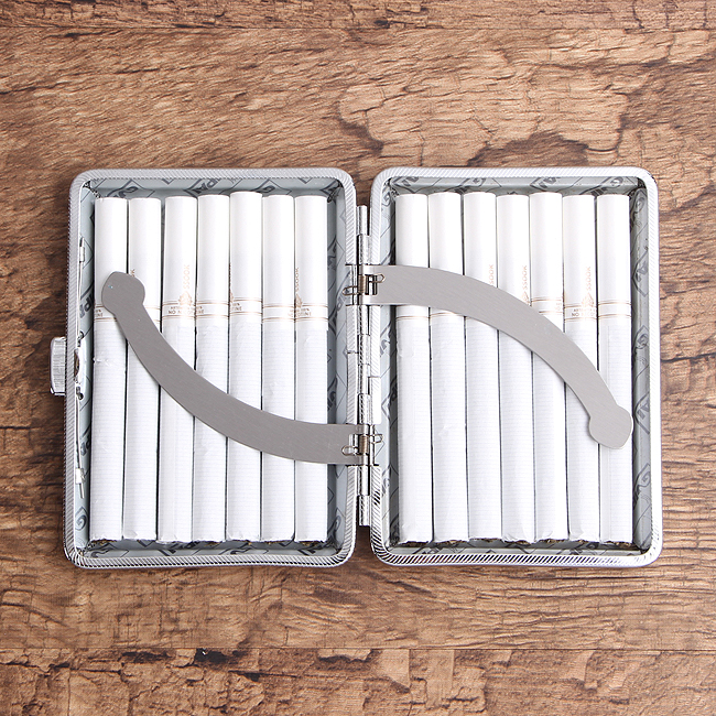 원터치 인조 가죽 담배 지갑 14개비 휴대용이너가방 에티켓포켓 시가usb케이스