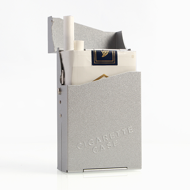 Oce 원터치 담배 케이스 레트로 담뱃갑 20개비 담배 상자 지갑 휴대용 이너 가방 카바