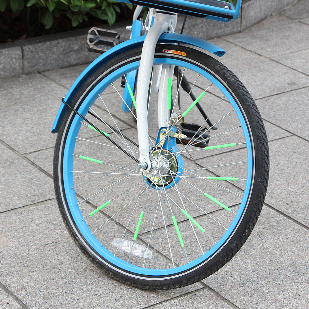 자전거 휠라이트 반사 스트로우 12p세트