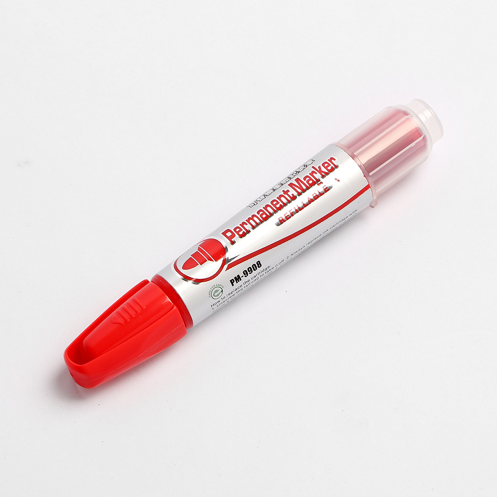 슈퍼볼륨 생잉크 유성매직 리필 세트(빨강) (2mm)