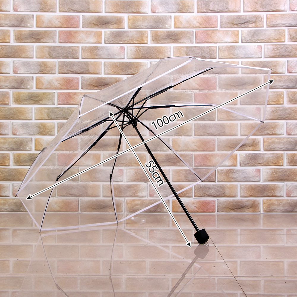 초경량 3단 투명 우산