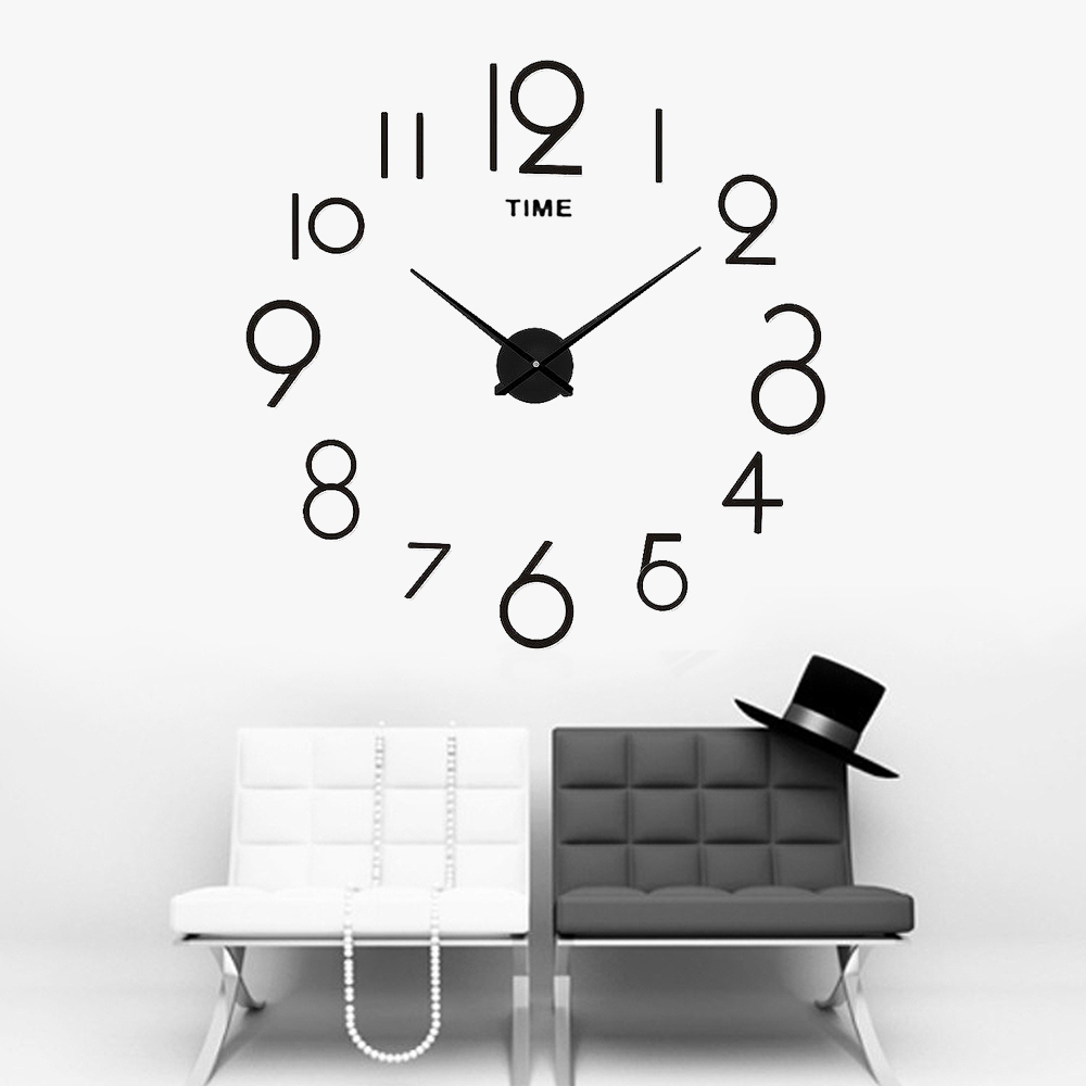 Oce 숫자 벽시계 인테리어 저소음 시계 블랙 공부방 아이방 시개 디자인벽걸이 워치 월아트 무브먼트