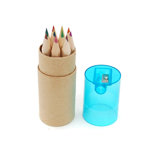 Oce 12색 나무 색연필 연필깍이 set 어린이 색칠 도구 그림 펜슬 색깔 연필