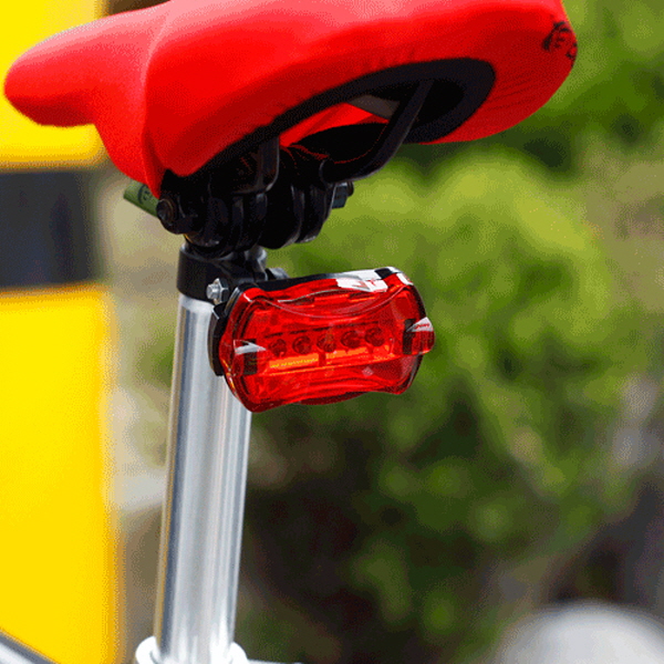 Oce 자전거 랜턴 전조등 적색 후미등 2P 세트 테일안전라이트 자전거조명 밝은후라시