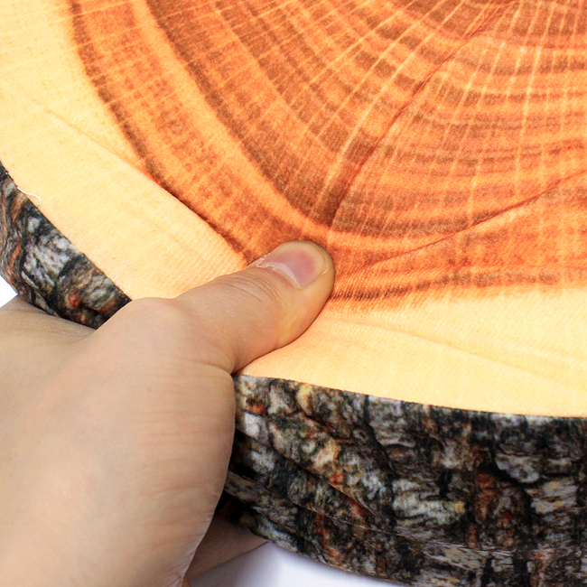 패브릭 통나무 무늬 방석