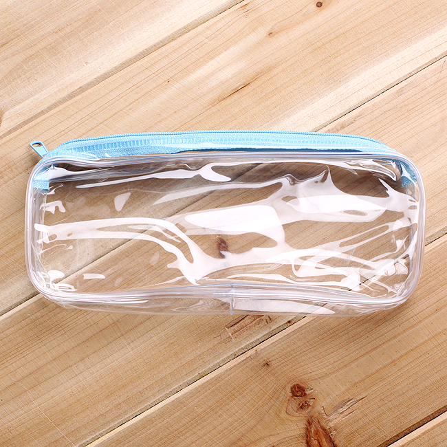 Oce pvc 투명 파우치 세면 가방 립스틱 속가방 펜슬 스트랩 백 방수 비닐 주머니