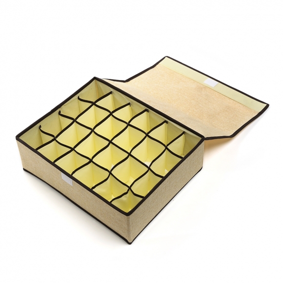 리빙박스 덮개형 속옷정리함(24칸)