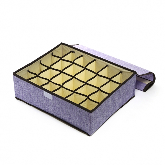 리빙박스 덮개형 속옷정리함(24칸)