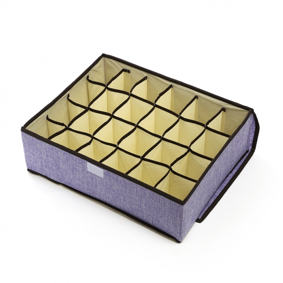 리빙박스 덮개형 속옷정리함(24칸)